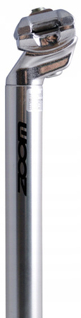 ZOOM SZTYCA Wspornik siodła 26,8 mm srebrny