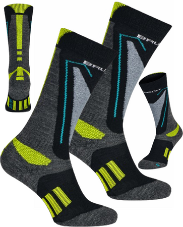 NARCIARSKIE SKARPETY TERMOAKTYWNE WEŁNA MERINO BRUBECK 30-32