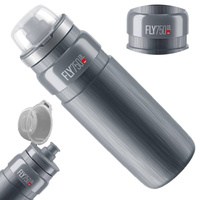 Bidon ELITE FLY MTB TEX Szary Logo 750ml SUPER LEKKI 85 gram