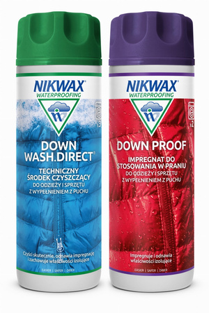NIKWAX Down Wash & Down Proof 2x300ml Zestaw Do Prania I Impregnacji Puchu