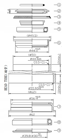 STERY PÓŁZINTEGROWANE TAPERED MASZYNOWE NECO H383