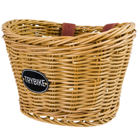 WIKLINOWY KOSZYK na ROWER HULAJNOGĘ dla dzieci RETRO KOSZ do roweru