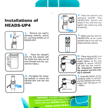 SATORI Podwyższenie kierownicy adapter HEADS UP