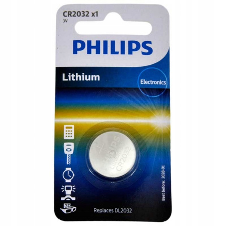 PHILIPS BATERIA CR2032 3V Litowa 1 sztuka