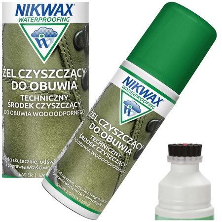 NIKWAX Żel Czyszczący Buty Wodoodporne Gore-Tex Aplikator Szczotka 125 ml