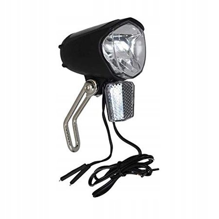LAMPA ROWEROWA PRZEDNIA NA DYNAMO LED ON/OFF 70LUX