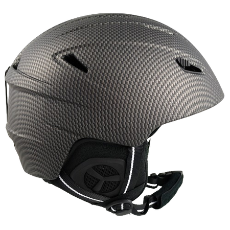 KASK NARCIARSKI KASK SNOWBOARDOWY carbon matowy S +GRATIS