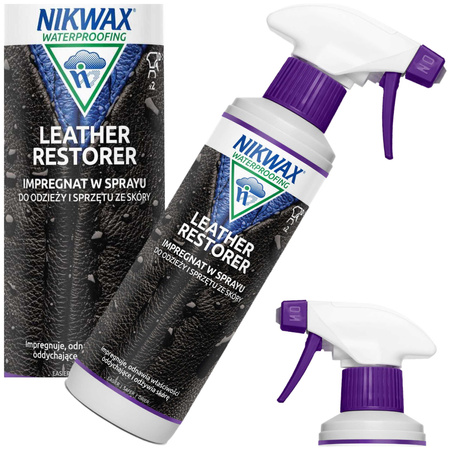 NIKWAX Leather Restorer Impregnat Do Regeneracji Skóry Zmiękcza 300ml Spray