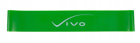 VIVO Guma oporowa do ćwiczeń 600x50x0,8mm zielona