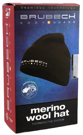 Czapka BRUBECK TERMOAKTYWNA BIEGANIE GÓRY MERINO