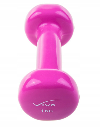 VIVO HANTELKI HANTLE CIĘŻAREK 1 KG RÓŻOWY 1 szt.