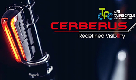 MOON CERBERUS LAMPKA ROWEROWA 150LM USB 3-stronna