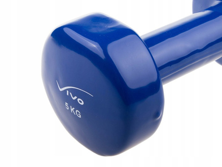 VIVO HANTELKI HANTEL CIĘŻAREK 5 KG NIEBIESKI 1 szt