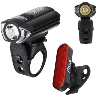 Lampki Rowerowe Zestaw Lampek Przód+Tył 300 LM USB-C PROX LUPUS II 1100mAh