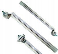 SZTYCA 27,2mm WSPORNIK SIODŁA SREBRNY Z JARZEMKIEM