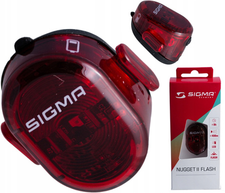 SIGMA NUGGET II LAMPKA ROWEROWA LED ŁADOWANA USB