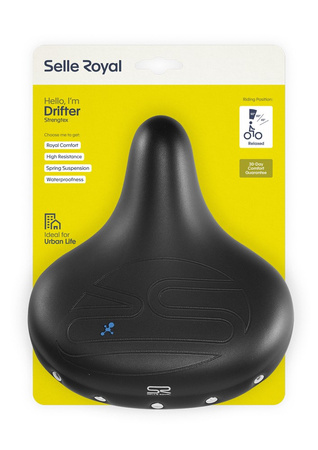 SIODŁO ROWEROWE SELLE ROYAL DRIFTER STRENGTEX SPRĘŻYNY RELAX UNISEX