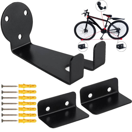 Wieszak Na Rower Uchwyt Za Pedał z Podkładkami Na Ścianę Pod Koła Zestaw