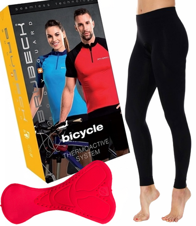 SPODNIE DŁUGIE LEGINSY rowerowe DAMSKIE z WKŁADKĄ BRUBECK M