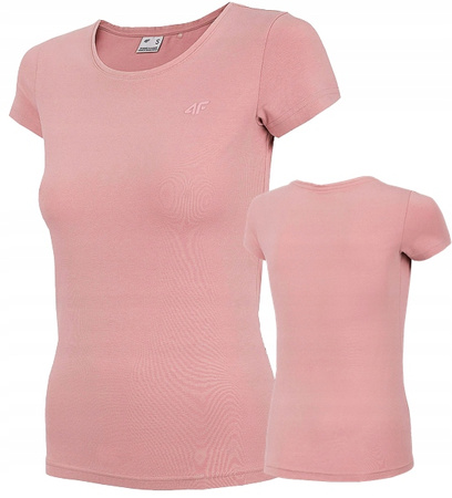 Koszulka damska4F F580 Jasny róż XL