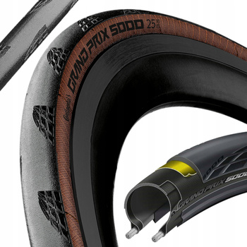 Opona 700x25c Continental Grand Prix 5000 BRĄZ BOK