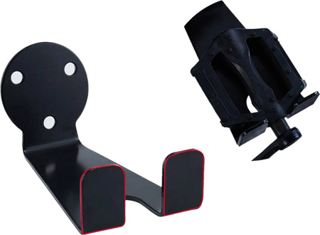 Wieszak Na Rower Uchwyt Za Pedał z Podkładkami Na Ścianę Pod Koła Zestaw