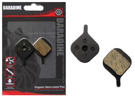 Baradine DS03 Okładziny Półmetaliczne Klocki Hamulcowe Cannondale Coda