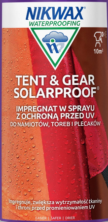 NIKWAX SolarProof Impregnat Namioty Plecaki Ochrona UV 500ml Spray