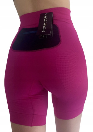 BRUBECK Legginsy sportowe spodenki KOLARKI 1/2 S