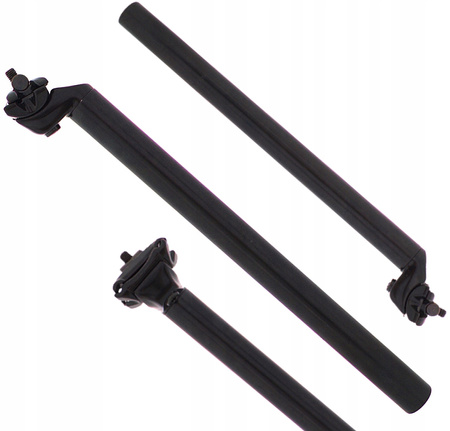 SZTYCA 27,2mm WSPORNIK SIODŁA CZARNY Z JARZEMKIEM