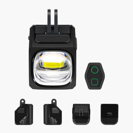 Lampka Rowerowa Przednia MAGICSHINE EVO 1700 USB +Pilot Uchwyt GARMIN GOPRO