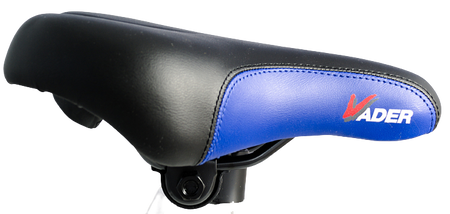 VADER Siodełko Rowerowe Dziecięce Junior + JARZEMKO Czarno-Niebieskie