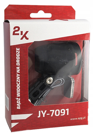 LAMPA ROWEROWA PRZEDNIA NA DYNAMO LED ON/OFF 90LUX