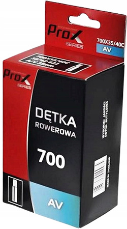 Dętka 28 700x 35/38/40c AV SAMOCHODOWY 35 mm PROX