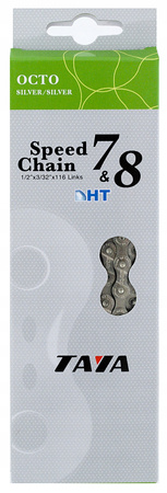 TAYA OCTO Łańcuch 7/8-rzędowy 116 ogniw + 2 spinki