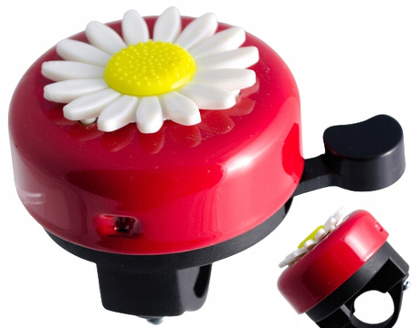 DZWONEK ROWEROWY DZIECIĘCY STALOWY KWIATEK 55 MM