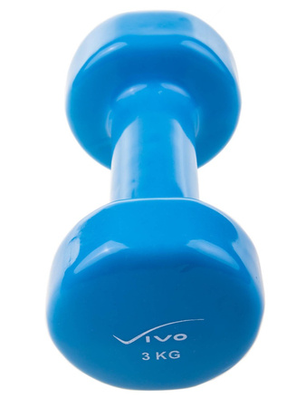 VIVO HANTELKI HANTEL CIĘŻAREK 3 KG NIEBIESKI 1 szt