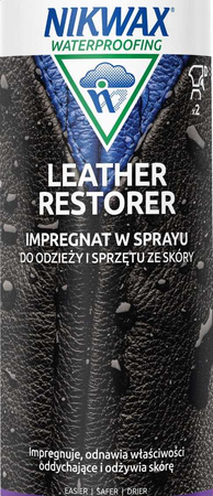 NIKWAX Leather Restorer Impregnat Do Regeneracji Skóry Zmiękcza 300ml Spray
