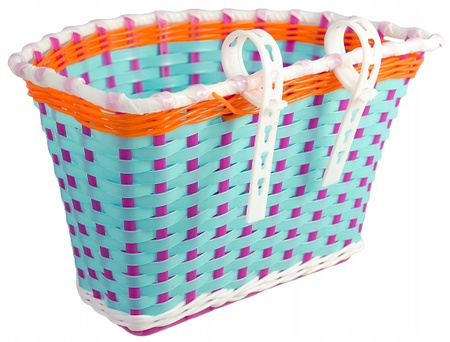 Plastikowy KOSZYK na ROWER HULAJNOGĘ dla dzieci