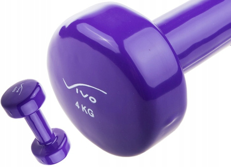 VIVO HANTELKI HANTEL CIĘŻAREK 4 KG FIOLET 1 szt