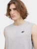 MĘSKA KOSZULKA 4F BEZ RĘKAWÓW TANK TOP BASIC PODKOSZULEK SZARA XXL