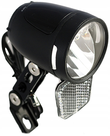 LAMPA ROWEROWA PRZEDNIA NA DYNAMO LED ON/OFF 90LUX