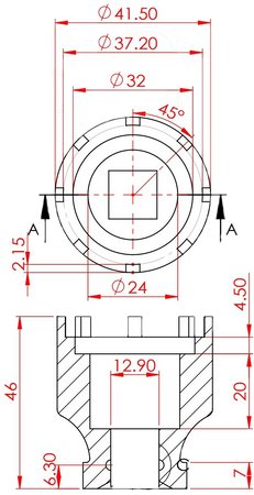 KLUCZ DO NAKRĘTEK ZĘBATKI E-BIKE BOSCH 3/4 GEN.
