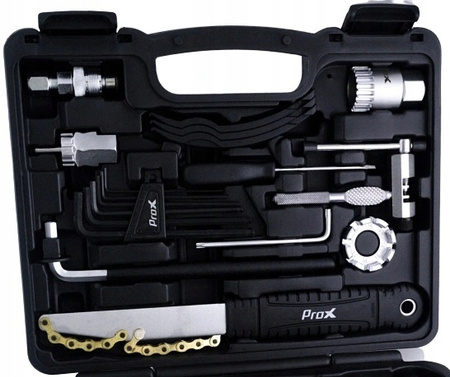 PROX ZESTAW NARZĘDZI KLUCZY ROWEROWYCH WALIZKA 26