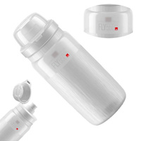 Bidon ELITE FLY MTB TEX Przezroczysty Szare Logo 550ml SUPER LEKKI BPA FREE
