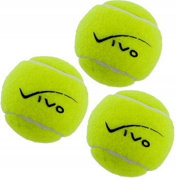 VIVO PIŁKI TENISOWE DO TENISA ZIEMNEGO ZESTAW 3szt