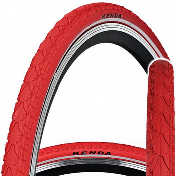 OPONA ROWEROWA 700 x38 40-622 CZERWONA KENDA KHAN