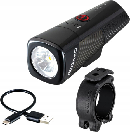 LAMPKA ROWEROWA PRZÓD SIGMA 800LM USB-C LED CREE