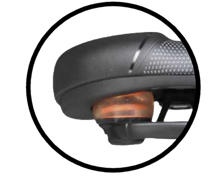 Siodełko rowerowe CITY treking kanapa DDK 5346 Z ELASTOMEREM