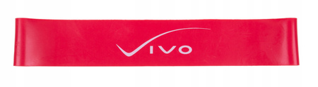 VIVO Guma oporowa do ćwiczeń 600x50x1,2mm czerwona